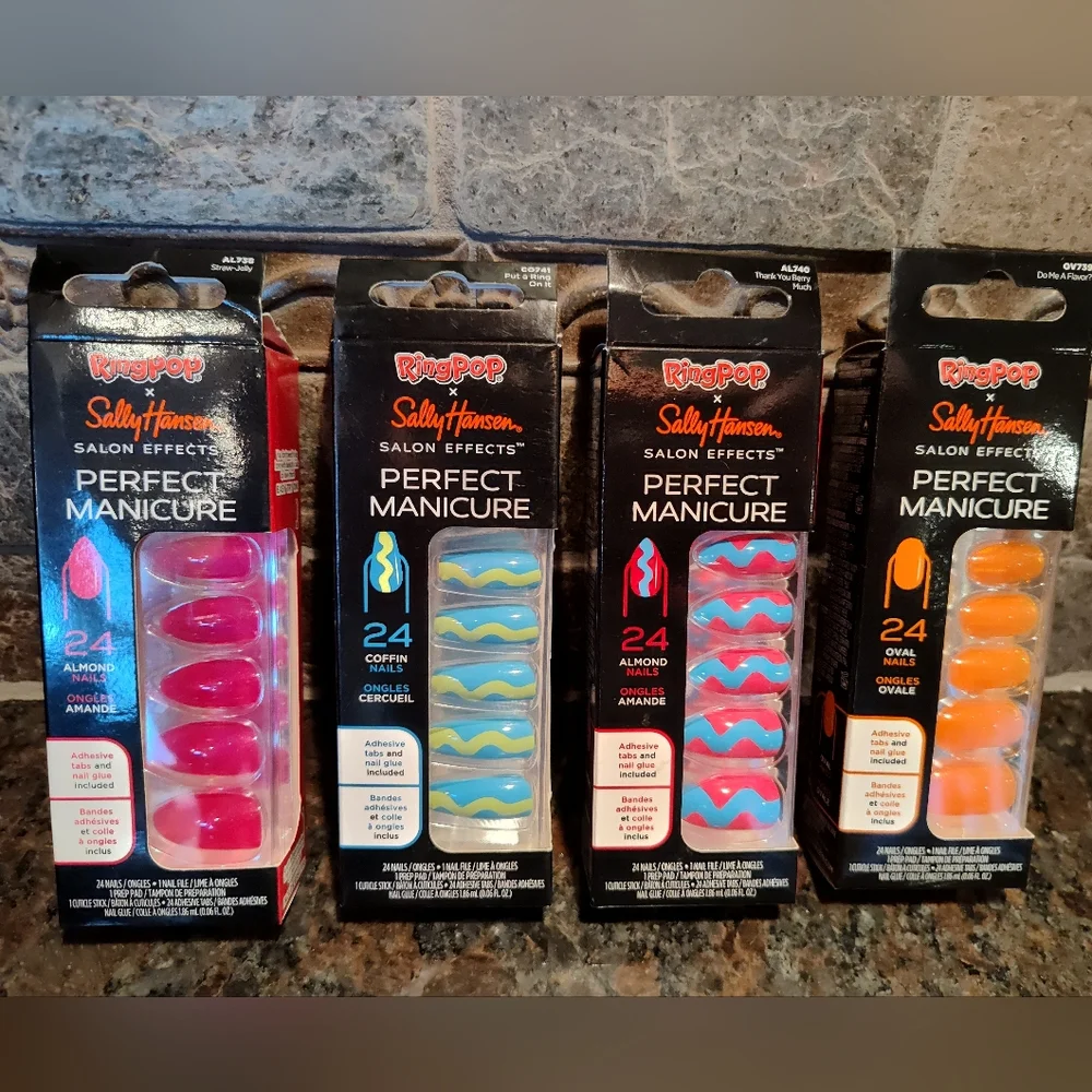 Sally Hansen Ring Pop Salon Effects Perfect Manicure, Set Of 4